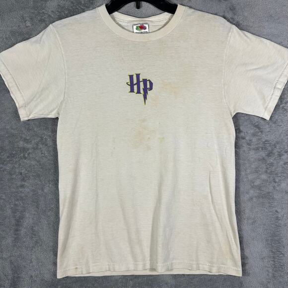 VINTAGE 2005 Harry Potter Graphic Shirt Men's S Fruit of the Loom Stained - Picture 1 of 6